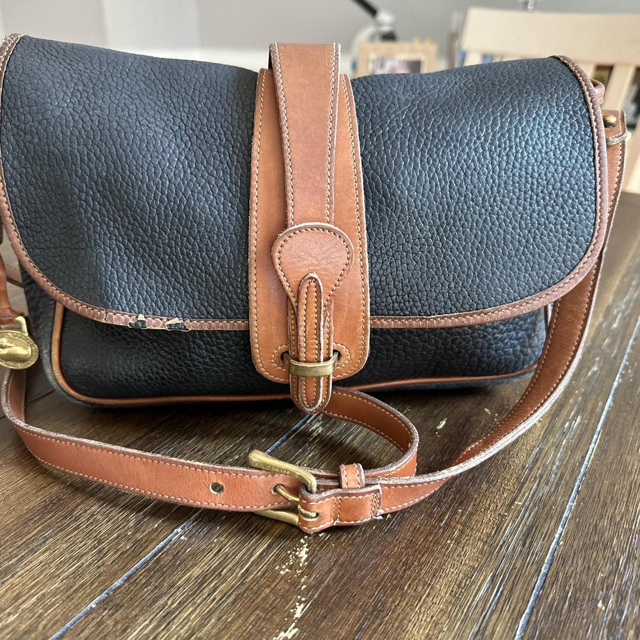 Dooney buy and Bourke equestrian all black crossbody bag