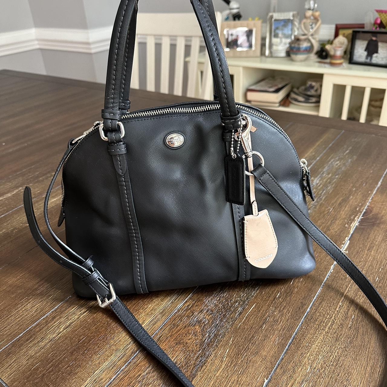 High quality Leather Coach Dome Satchel