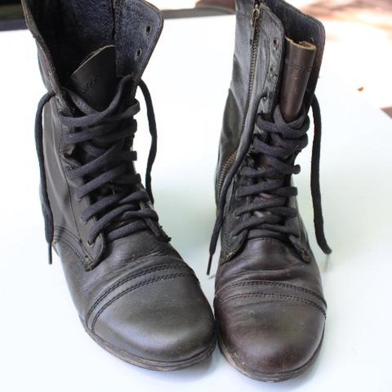 Steve Madden Troopa combat boots Leather upper