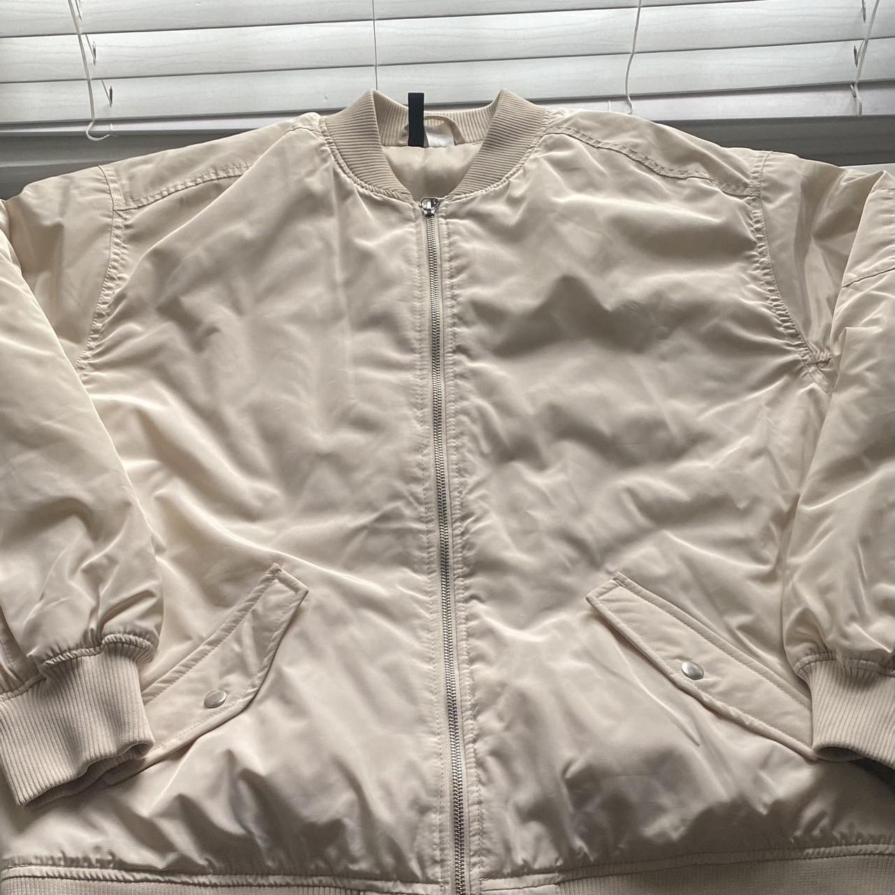 cream / beige bomber jacket