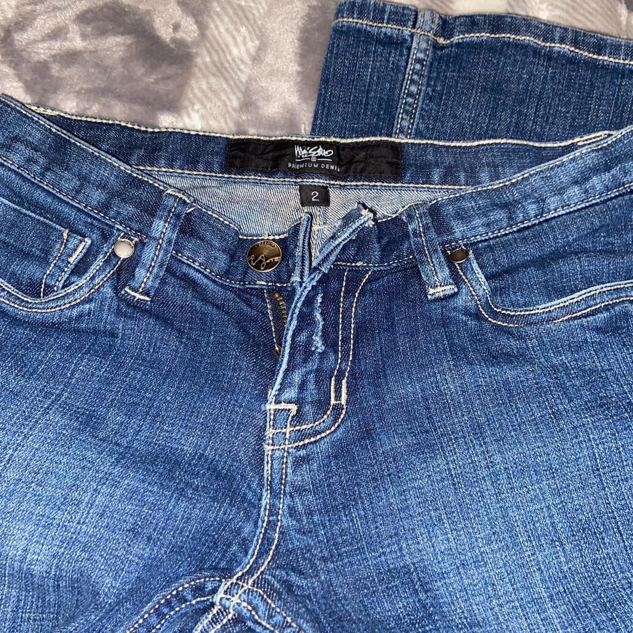 Mossimo Women's Navy and Blue Jeans | Depop