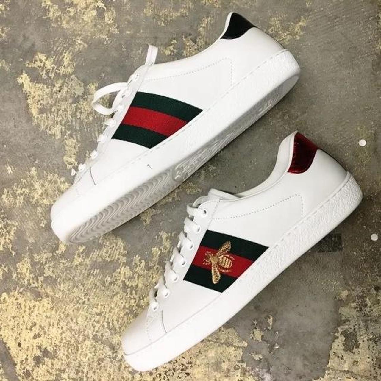 Gucci ace sneakers perfect condition. Selling... - Depop