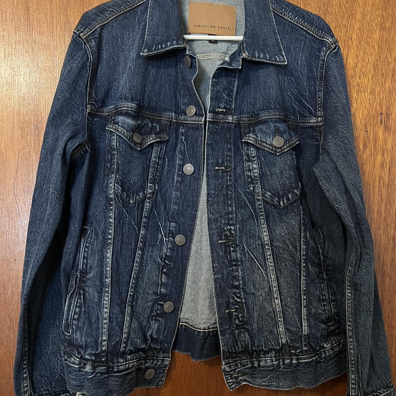 American Eagle Men’s denim jacket in size medium.... - Depop