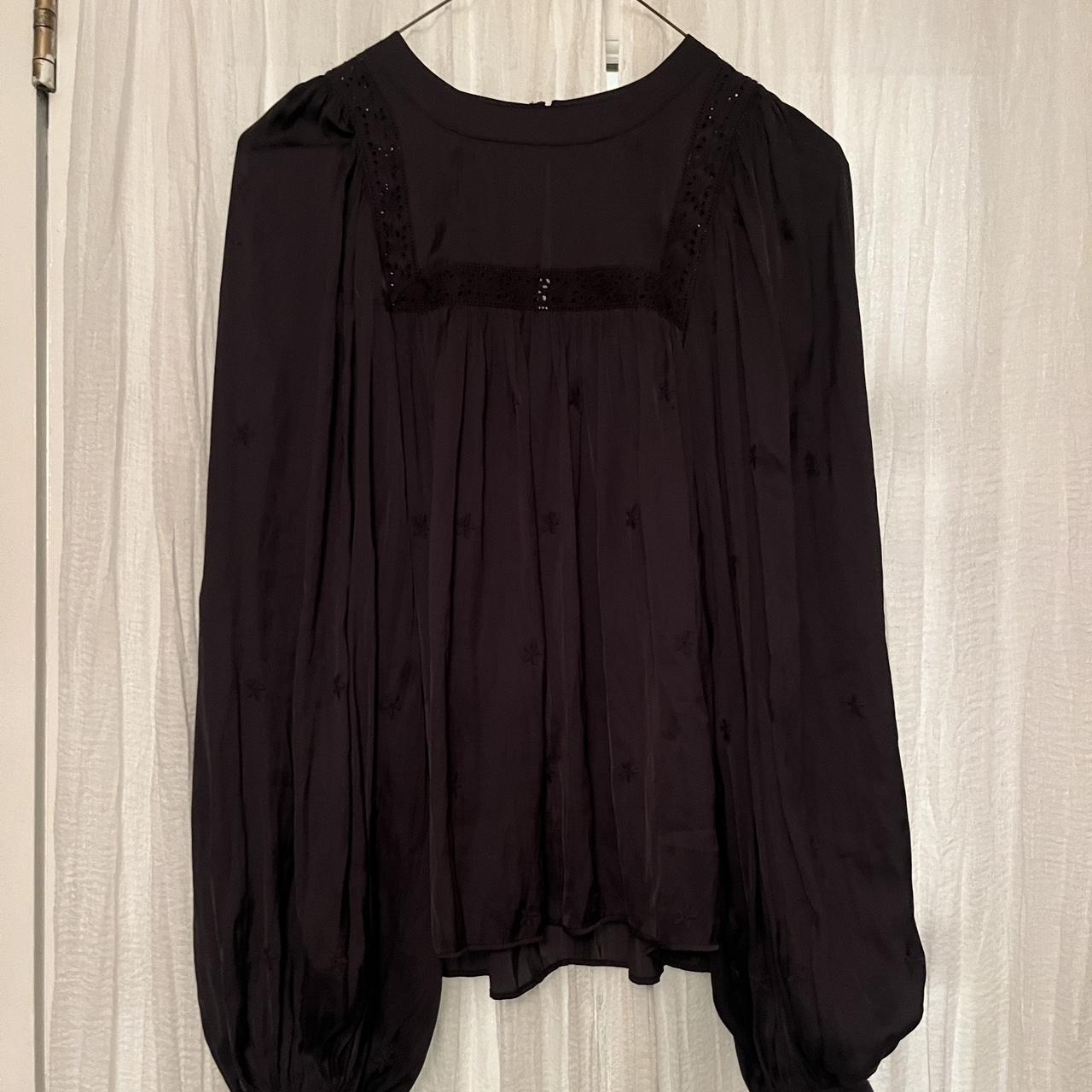 The most beautiful Ulla Johnson black silk blouse,... - Depop