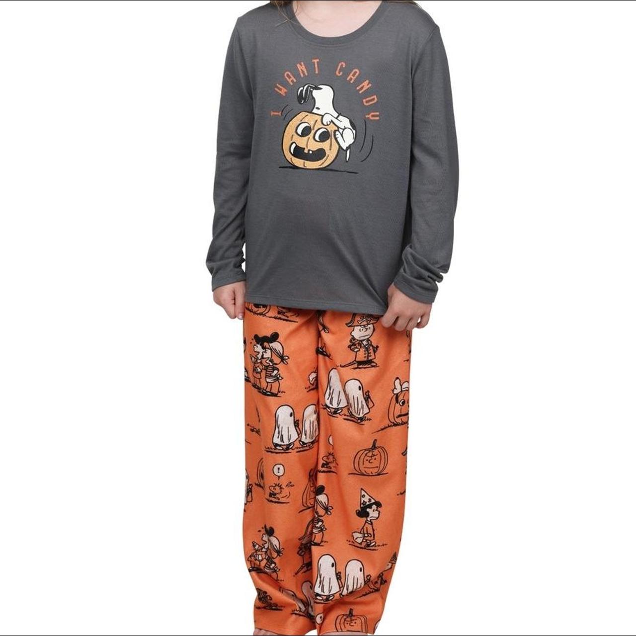 Nite Nite Munki Munki Peanuts Halloween Pajama Set... - Depop