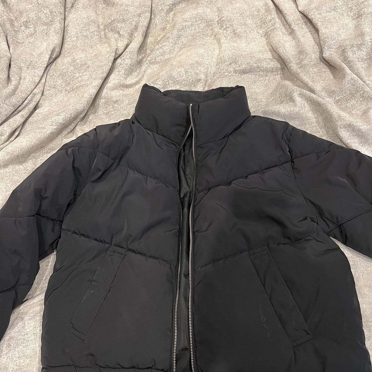 H&M Women's Black Coat Depop