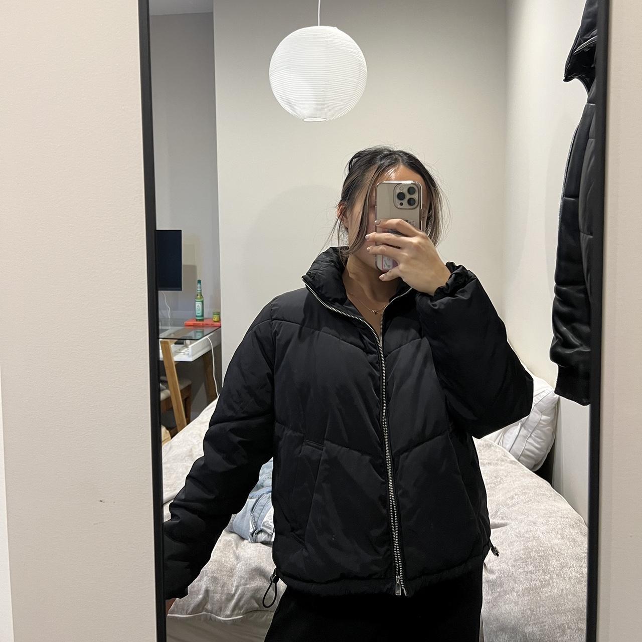 H&M Women's Black Coat Depop