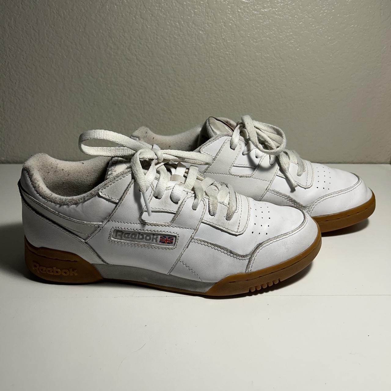 Reebok Women's White and Brown Trainers | Depop