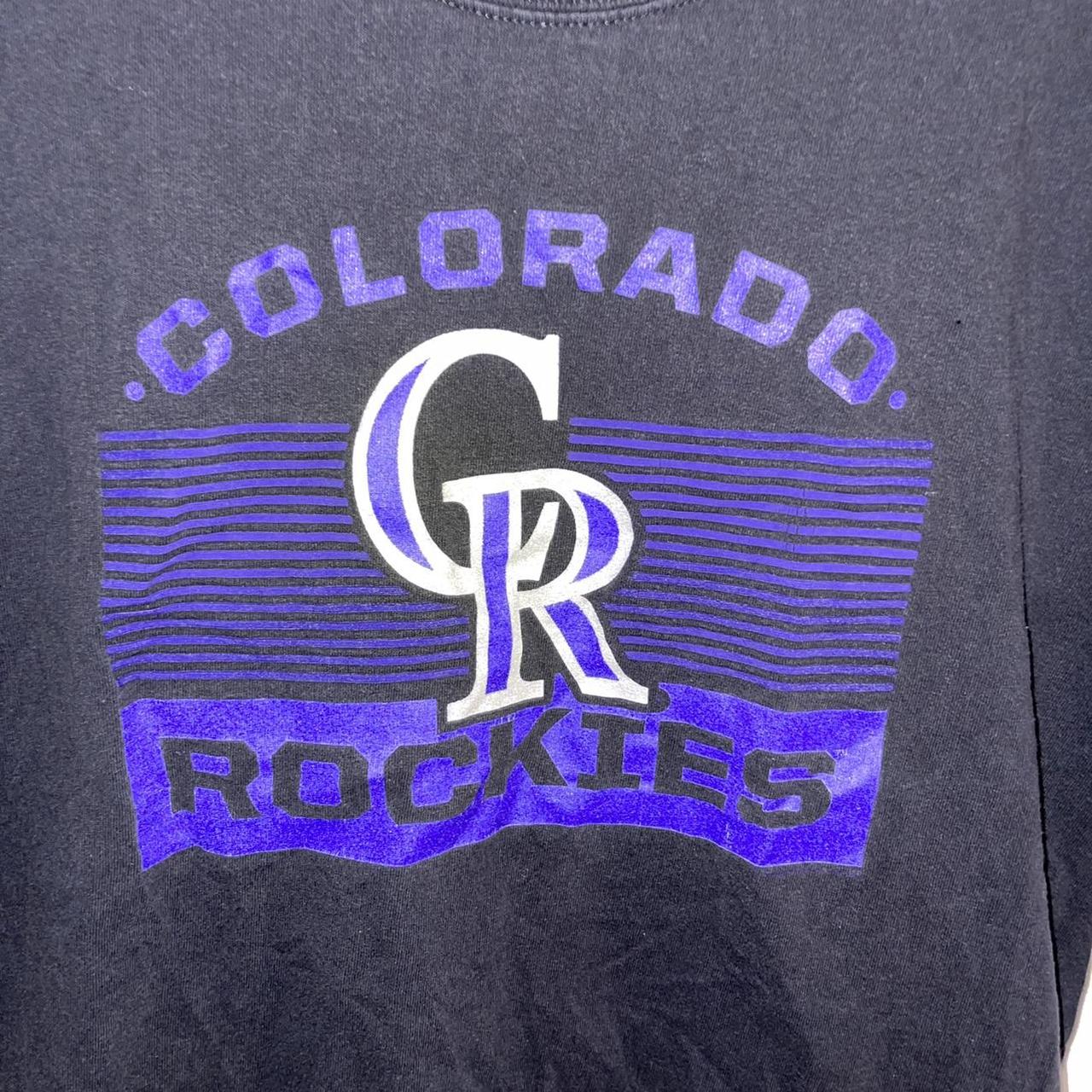 Vintage Colorado Rockies Shirt Mens XXL Blue White - Depop