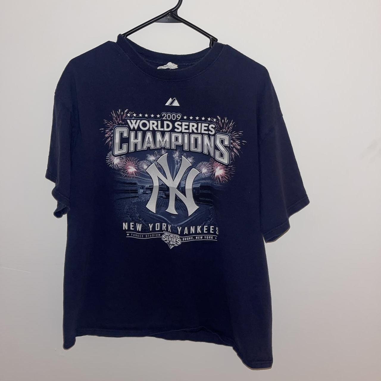 2009 American League New York Yankees World Series Champions T Shirt XL