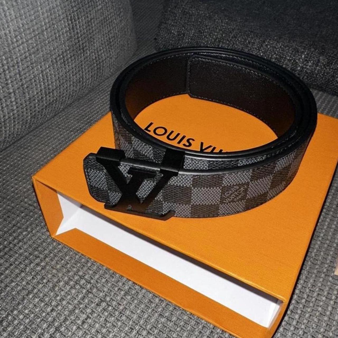 Luis Vuitton belt black Not Worn,brand... Depop