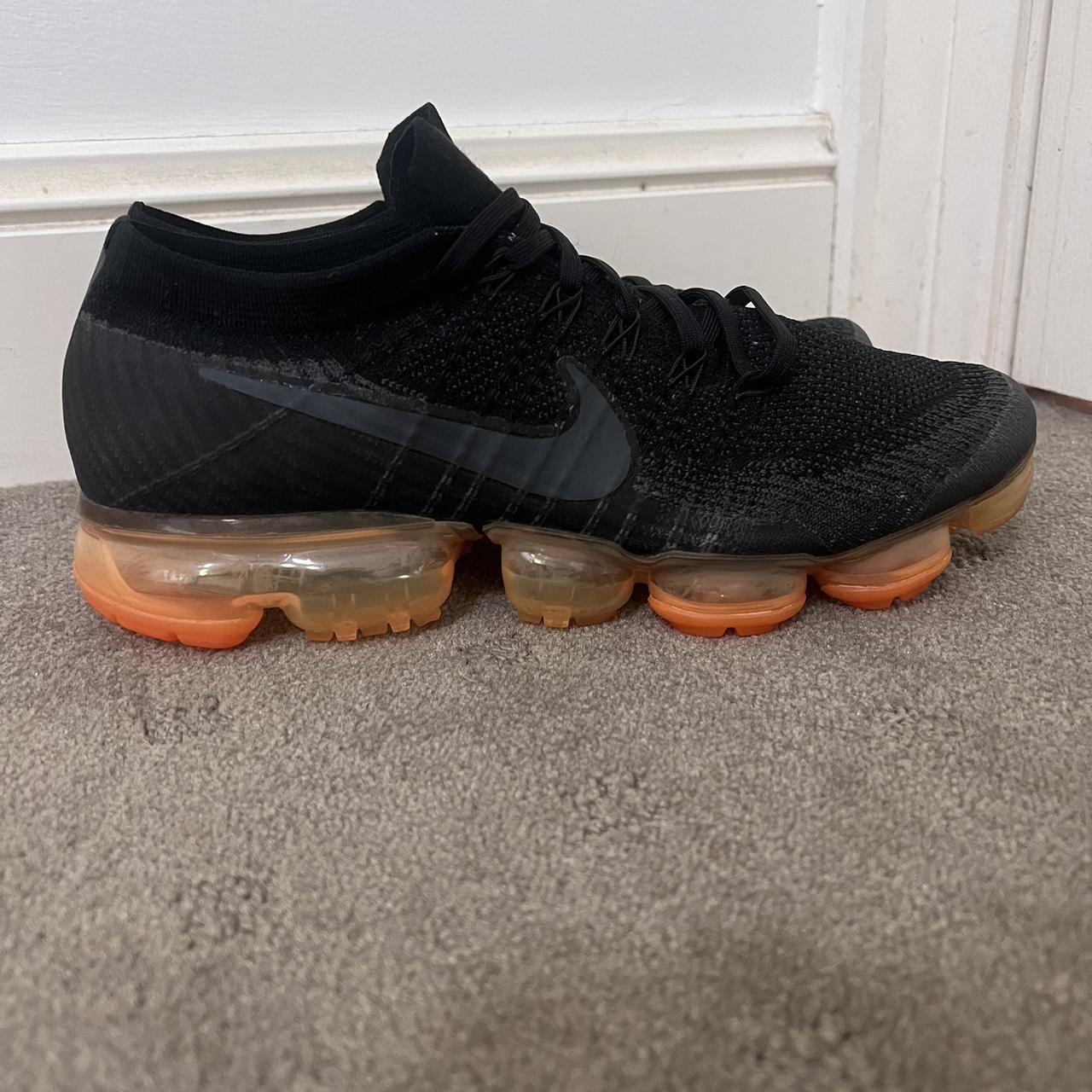 nike vapormax black and orange