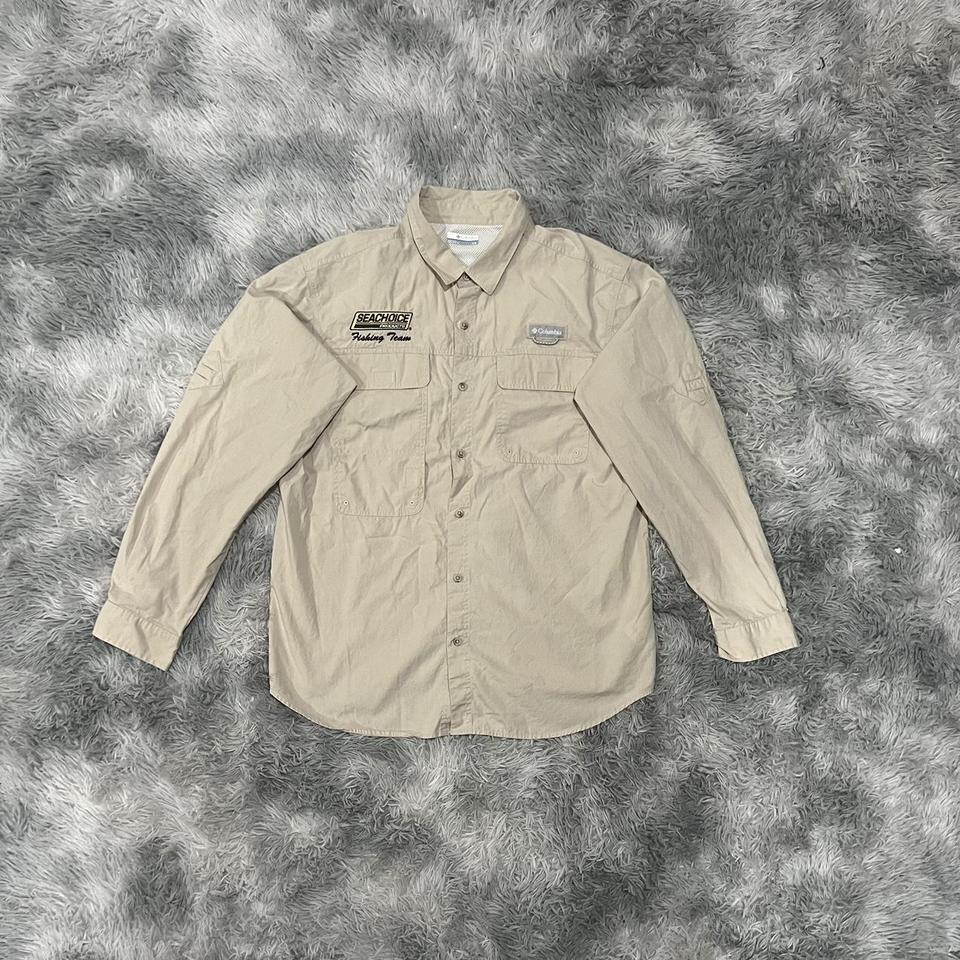 Columbia PFG Fishing Outdoor Long Sleeve Button Up - Depop