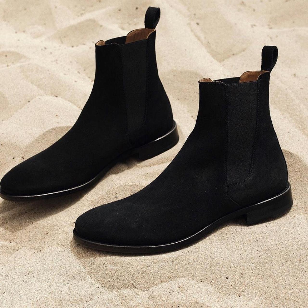 OROLOSANGELES Classic Black Chelsea Boots Mens Size. Depop