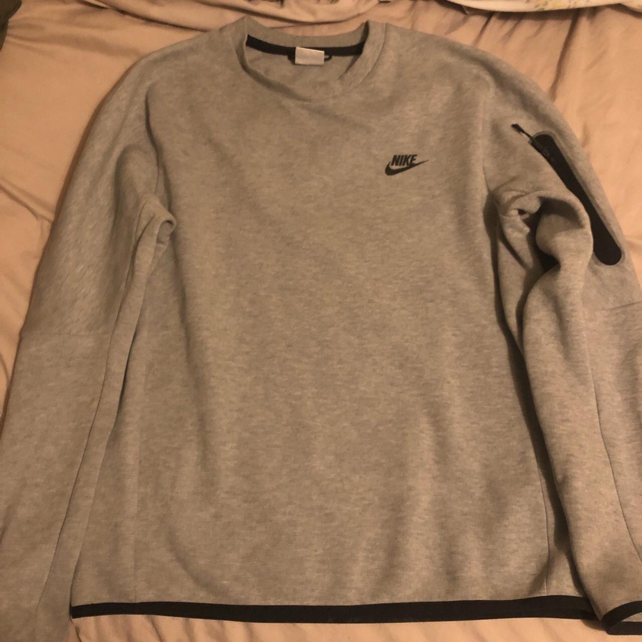 Grey Nike tech jumper Bought for £90 looking to... - Depop