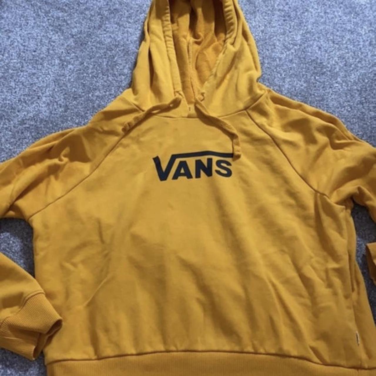 Vans yellow hoodie on sale womens