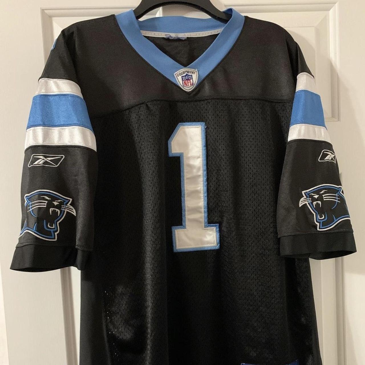 Cam Newton Carolina Panthers jersey mens size XL black Reebok