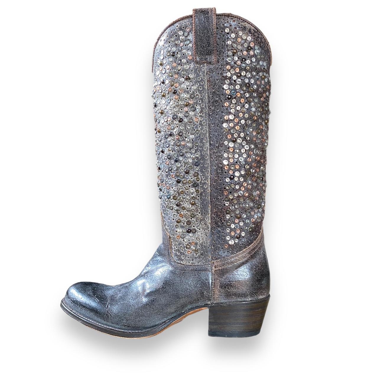 frye deborah studded boots