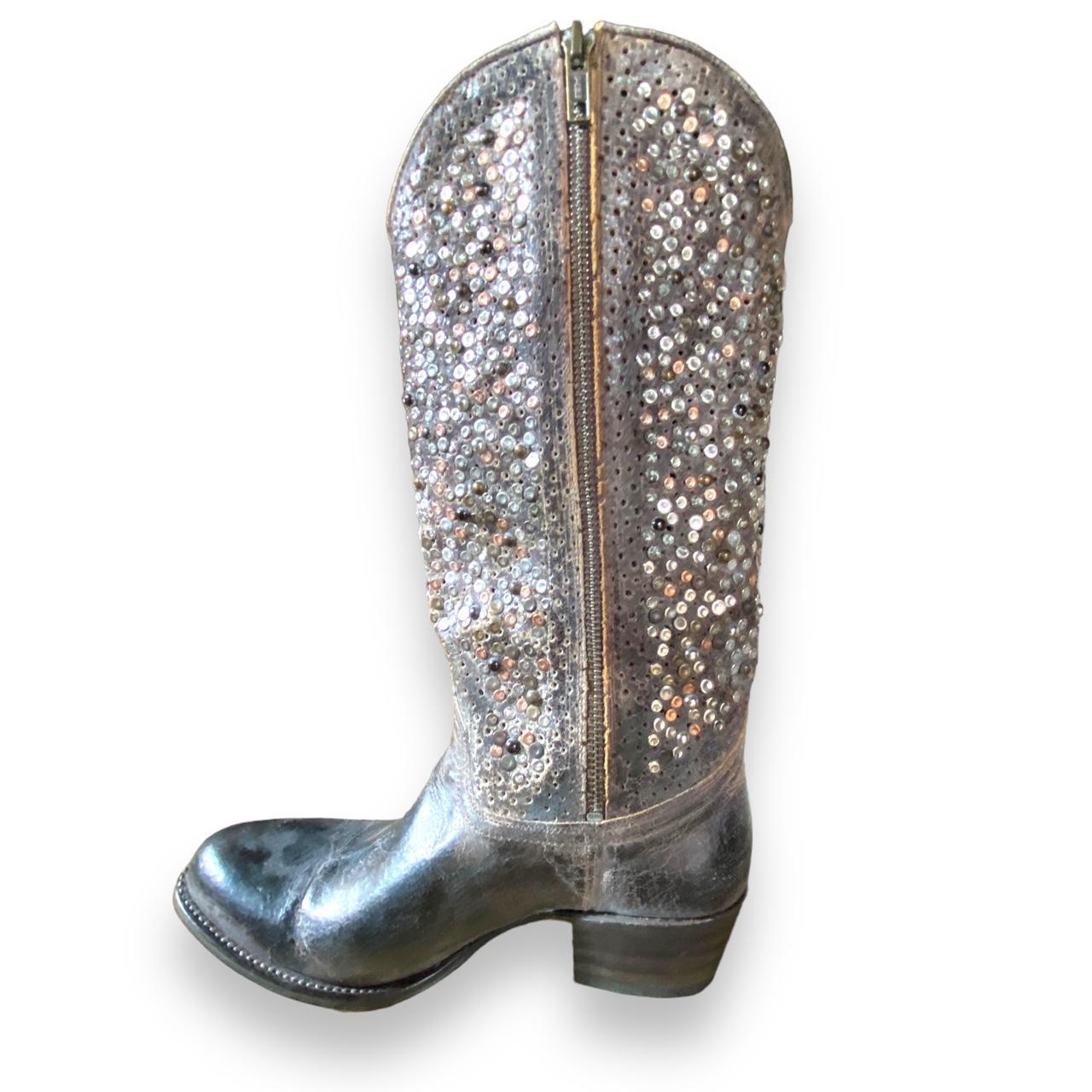 frye deborah studded boots