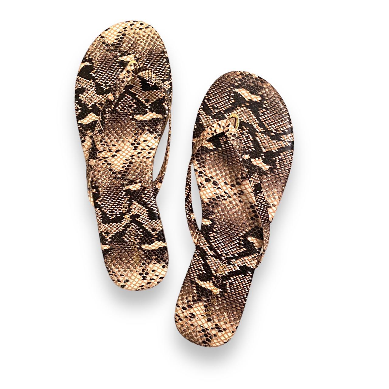 Snakeskin on sale flip flops