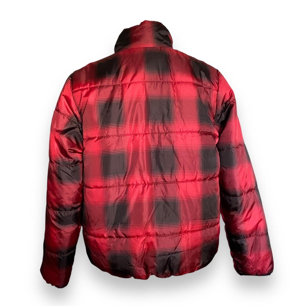 Universal Thread Women's Puffer Jacket - Red/Blac… - image 3