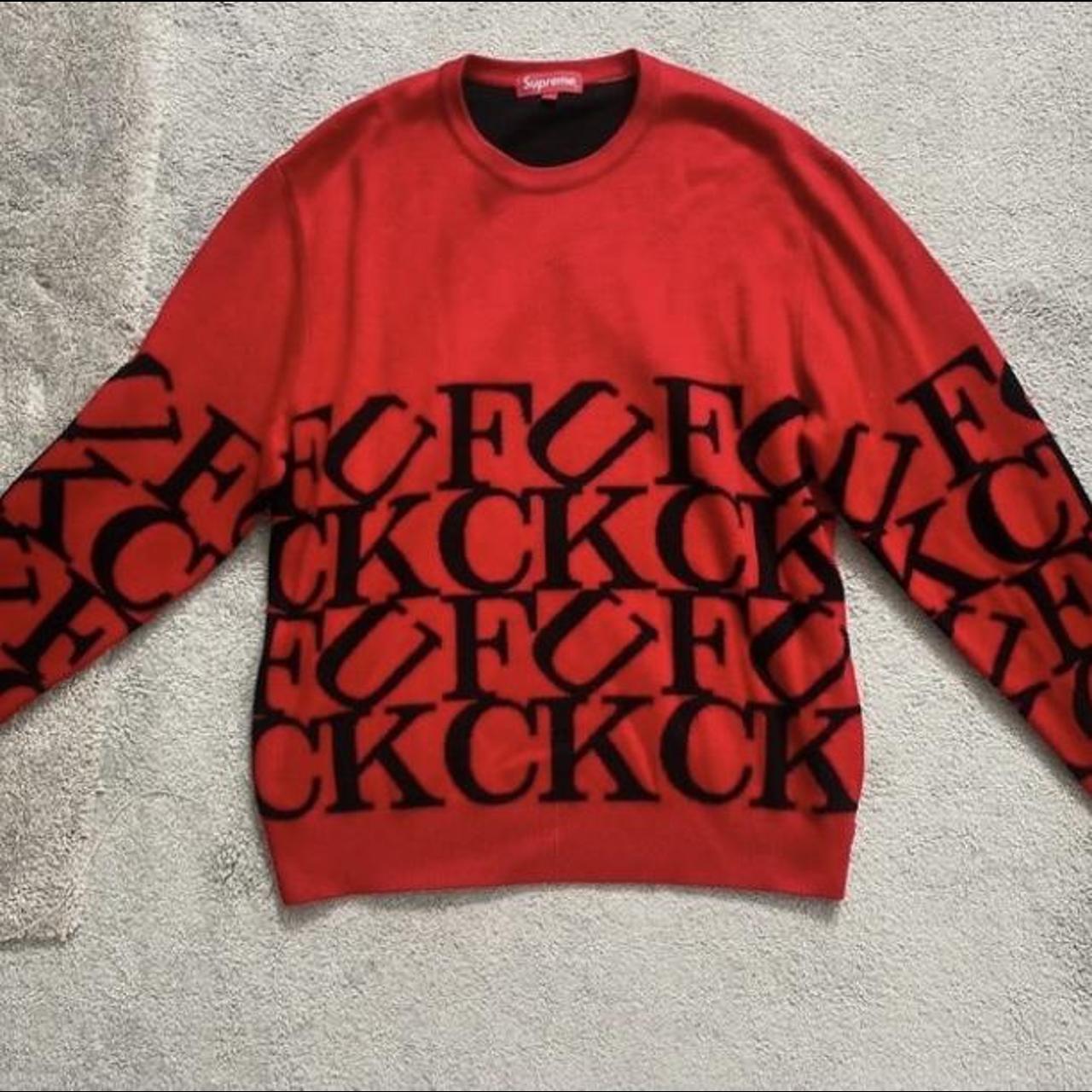 Supreme Fuck Sweater Red FW 2020 FW20, Size...