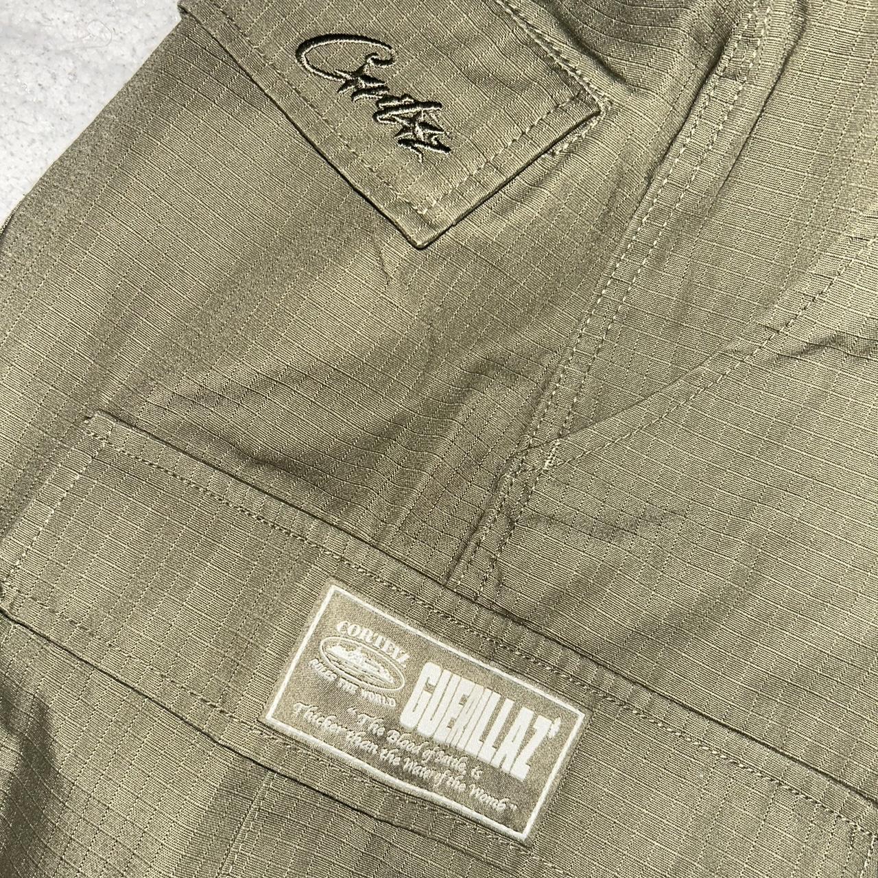 Corteiz Tonal Green Guerillaz Cargo Pants Size | Depop