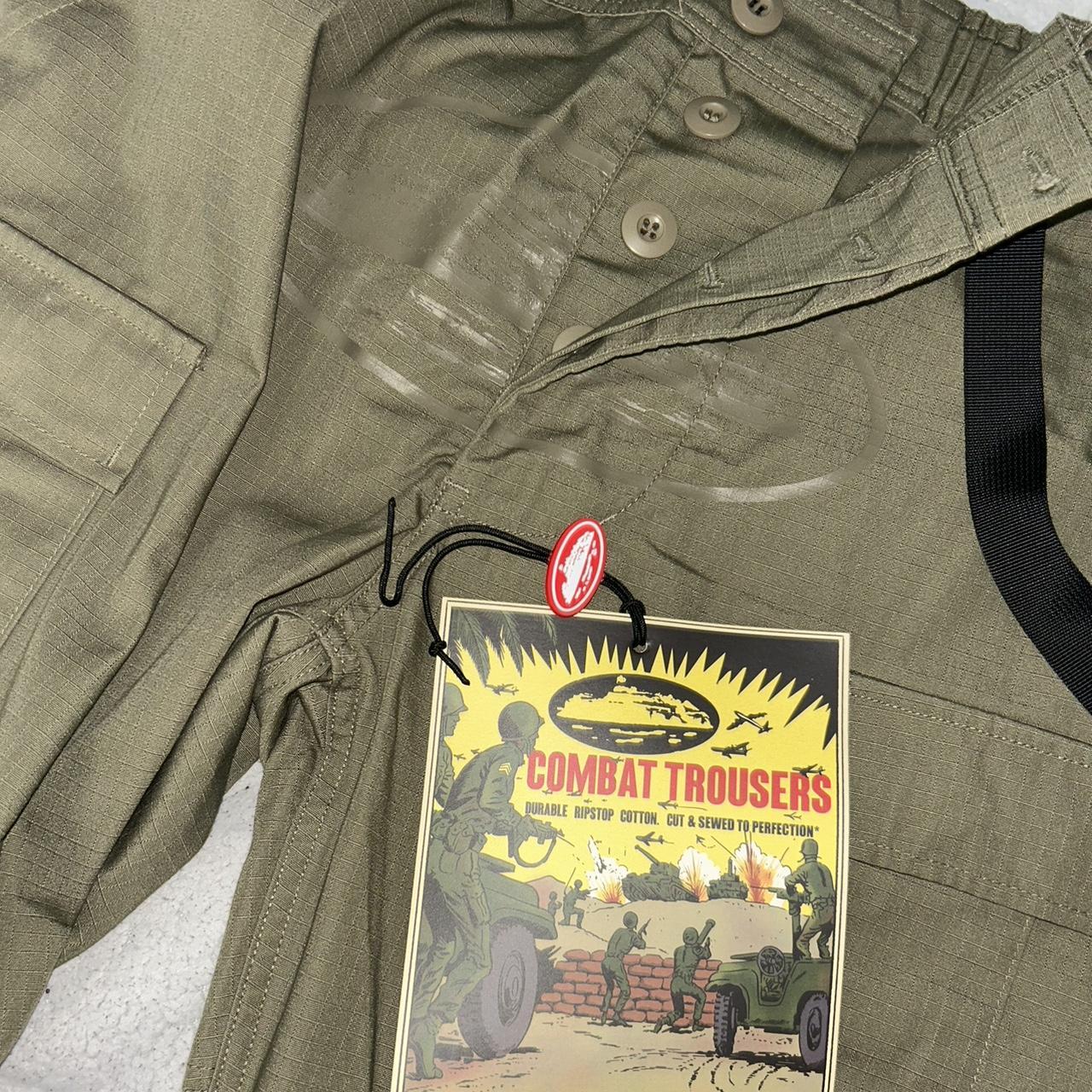 Corteiz Tonal Green Guerillaz Cargo Pants Size | Depop