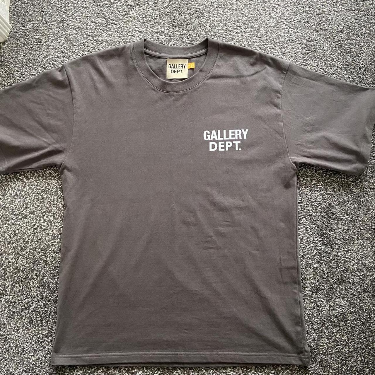 gallery dept dark grey t-shirt men’s. size s however... - Depop