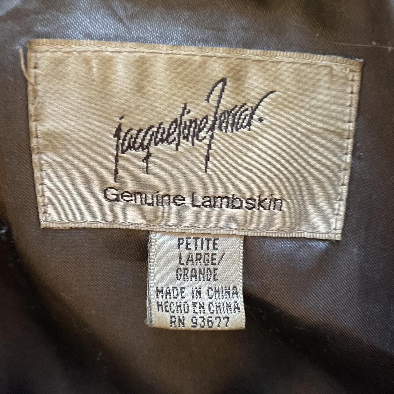 Vintage JACQUELINE FERRAR Black Leather Jacket... - Depop