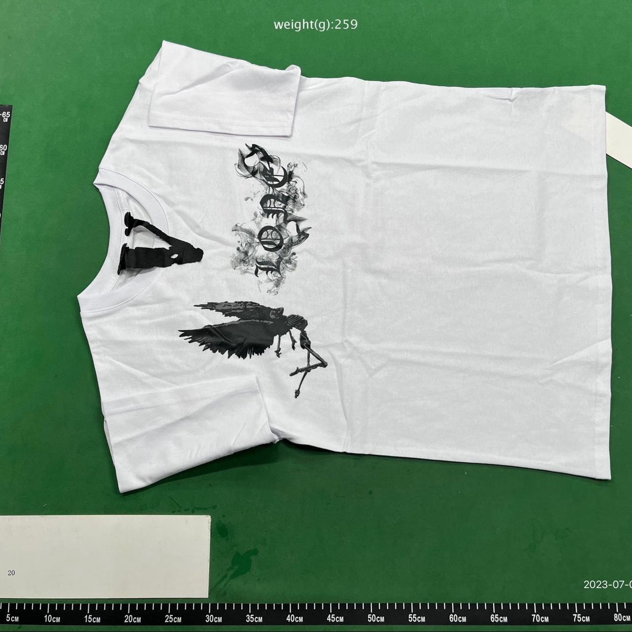 Medium- Vlone designer black and white t... - Depop