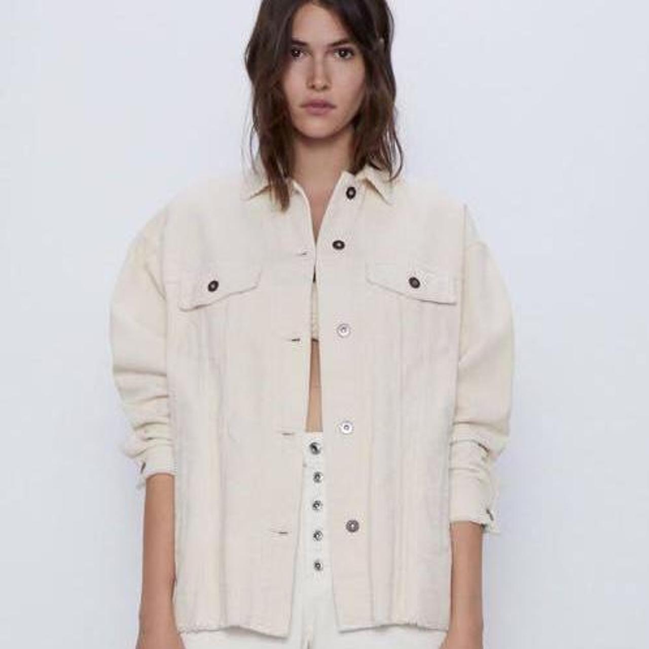 OffWhite Corduroy Jacket from Zara 🧸 a shacket... Depop