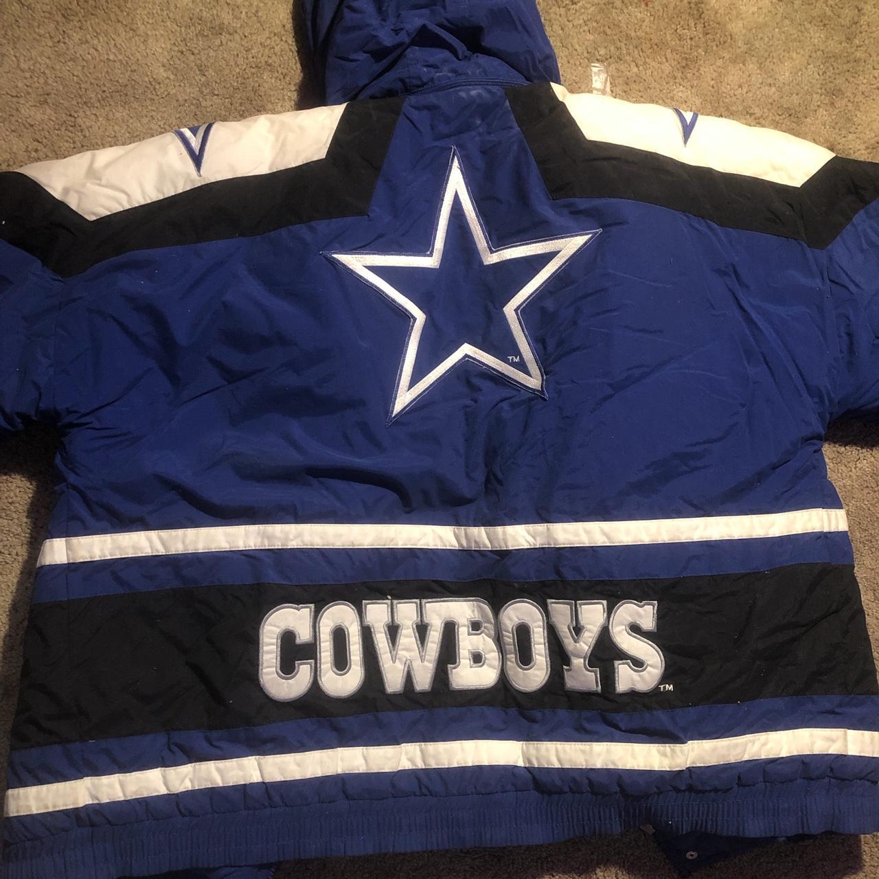 VINTAGE REWORKED/NFL Dallas Cowboys Cropped Fleece - Depop