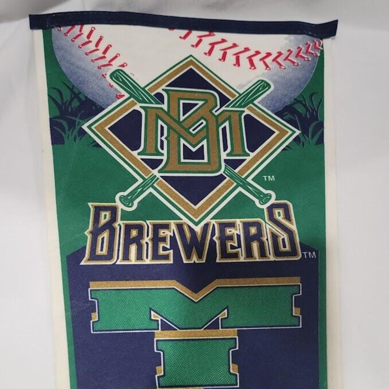 Vintage Milwaukee Brewers Full-Size Pennant 1996 - Depop