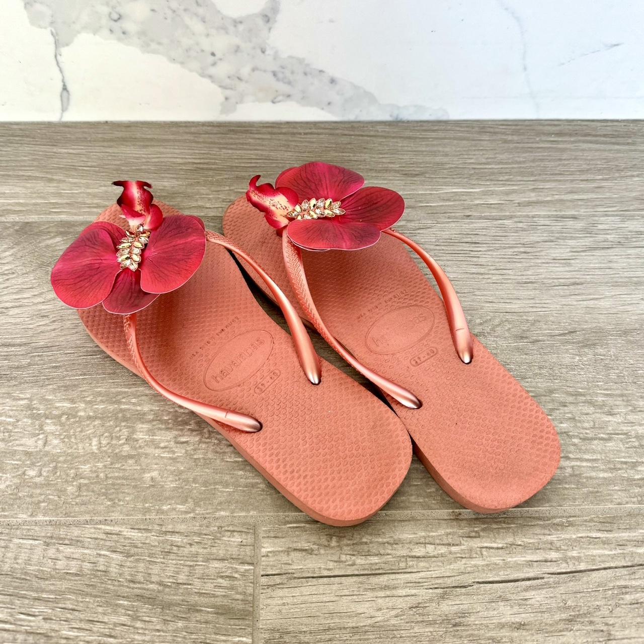 Havaianas Womens Orange Flip Flops Havaianas Women's Slim Sandals