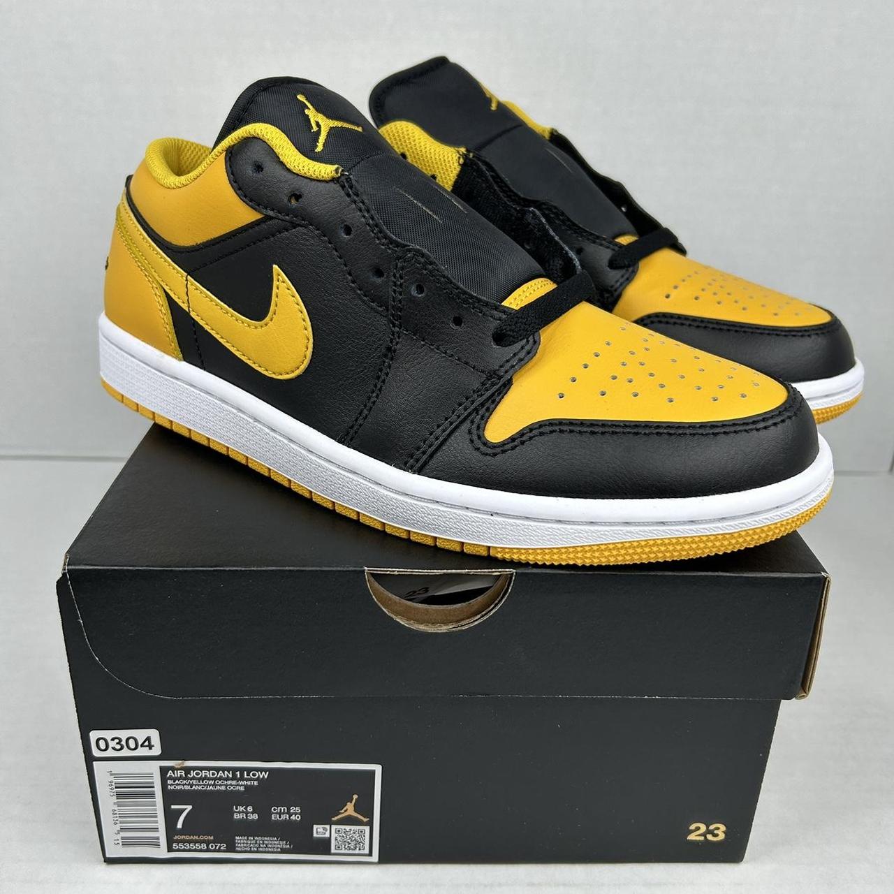 low top yellow jordan 1