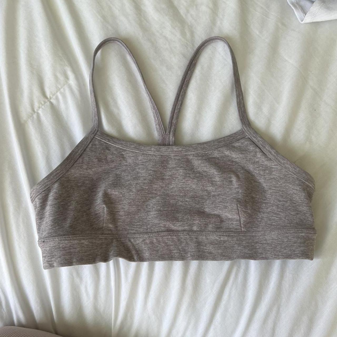 Alo yoga gratitude bra in heather purple No longer... Depop