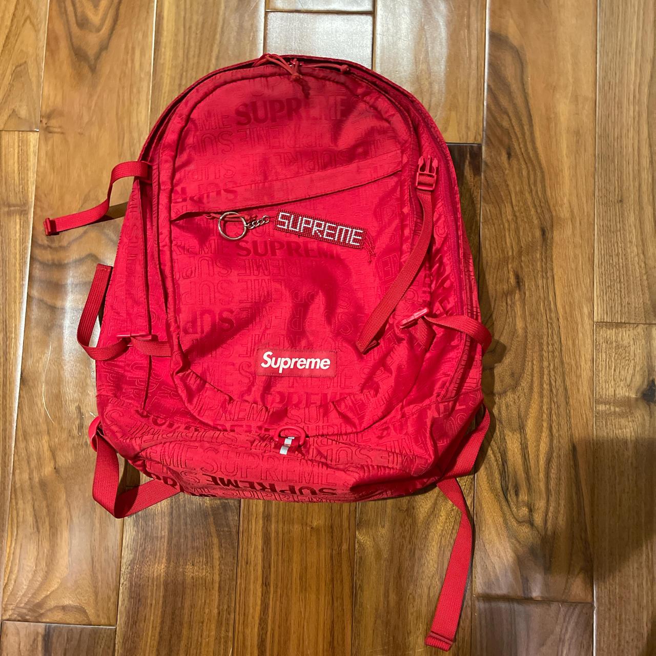 Supreme ss19 backpack red on sale