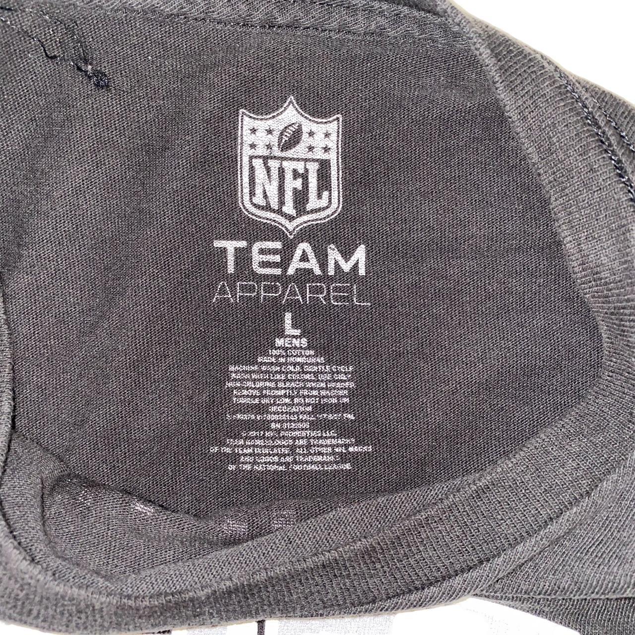 NFL Team Apparel Raiders t-shirt with big logo. - Depop