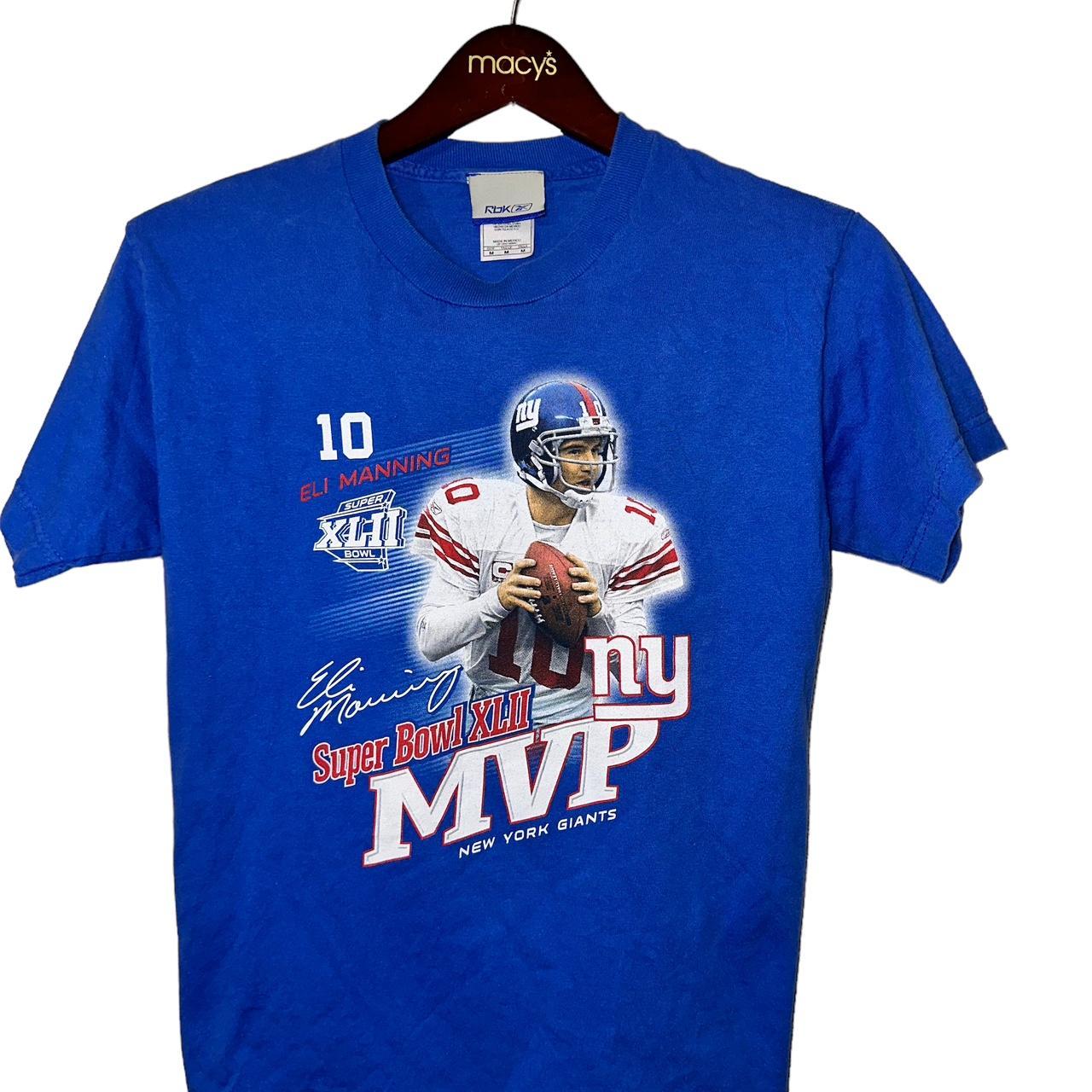 Reebok, Shirts & Tops, Ny Giants Eli Manning Superbowl Champions Jersey