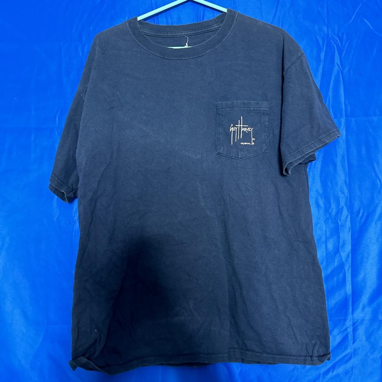 Guy Harvey Men's Navy Tshirt Depop