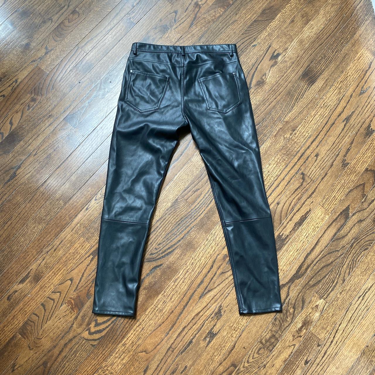 Zara Mens Faux leather pants | waist 31” (Only wore... - Depop