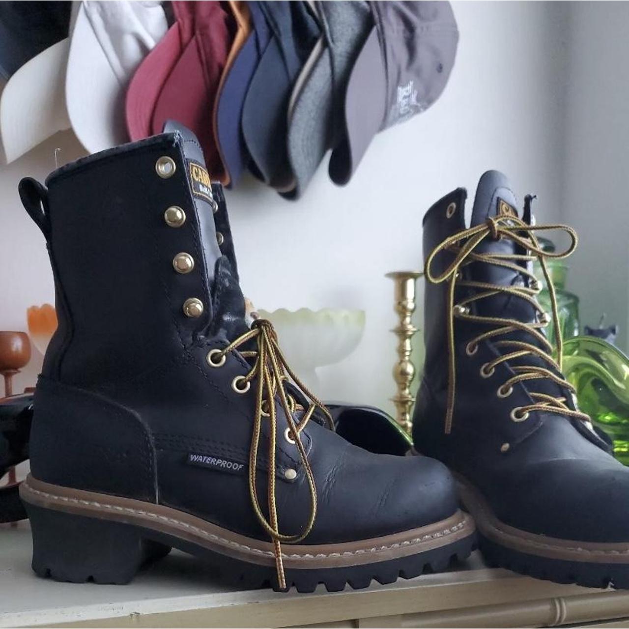 Women's size Carolina boots hardly worn tried Depop