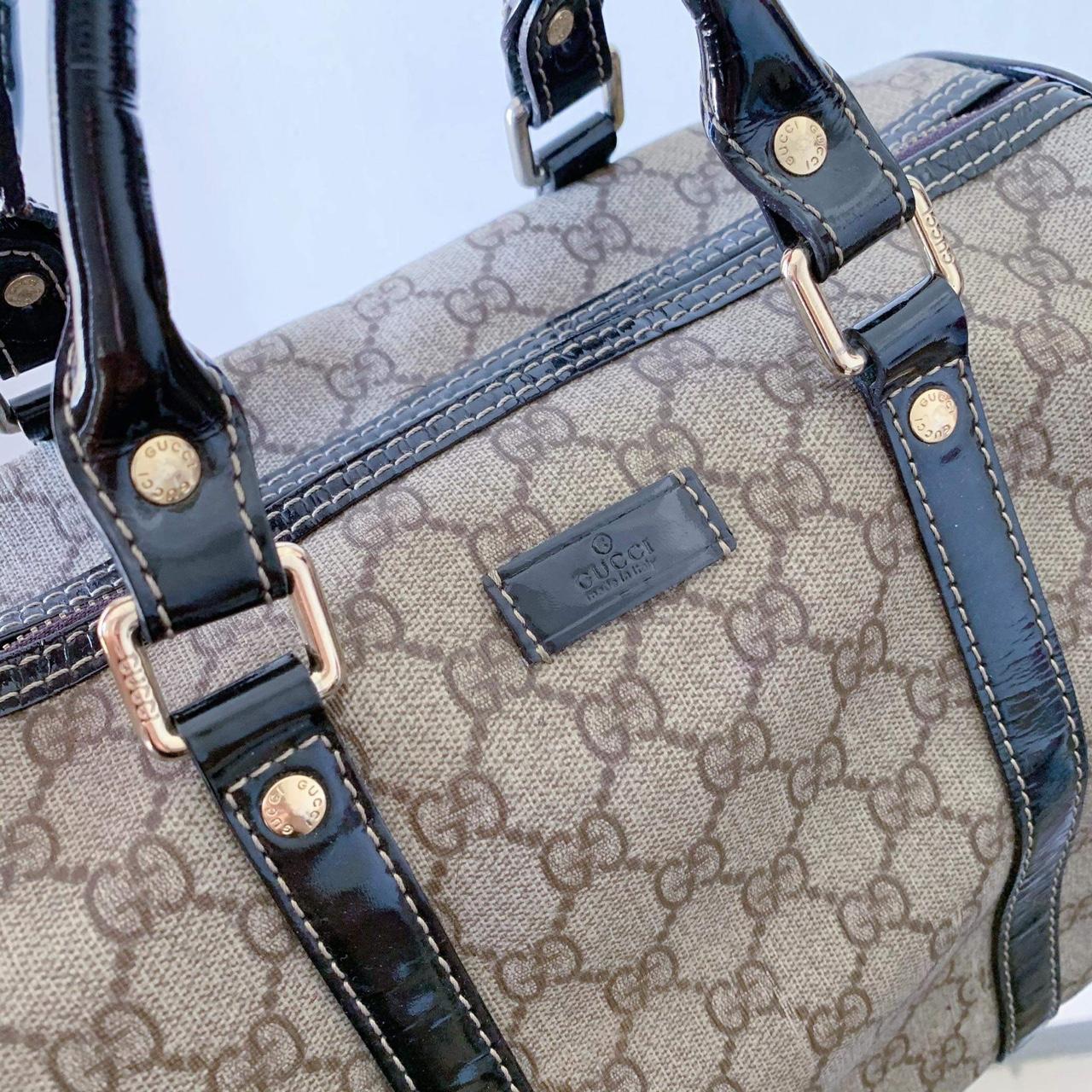 Grey Gucci Boston Bag. Receipt shown in photos #grey - Depop