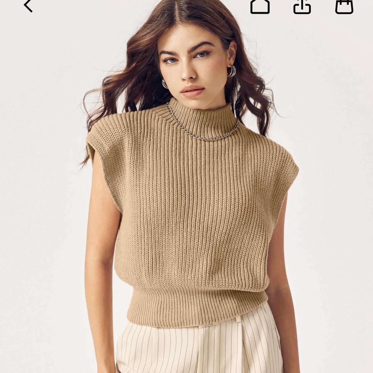 Cider High Neck Knit Vest Size L / 12 RRP... Depop