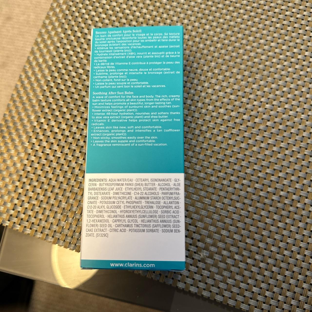 Clarins after sun soothing balm lotion £26 75 ml,... Depop
