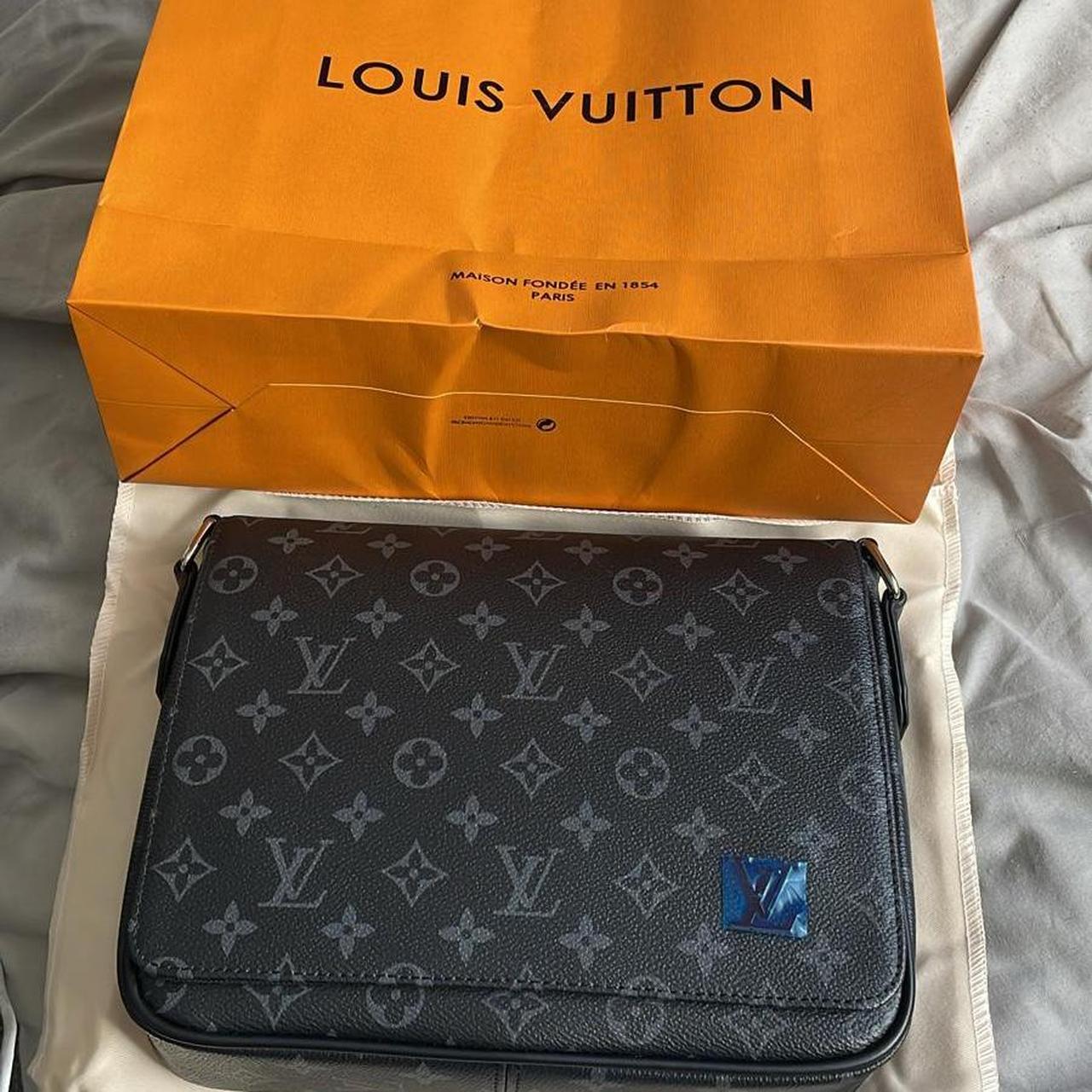 Lv district pm messenger bag with uk receipts(mssg... Depop