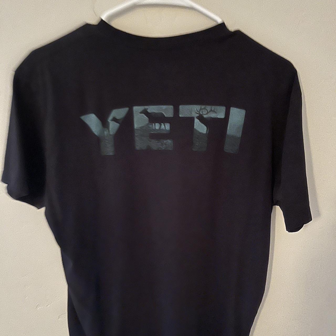 This Mens Yeti Cooler Burgundy T Shirt is in good - Depop