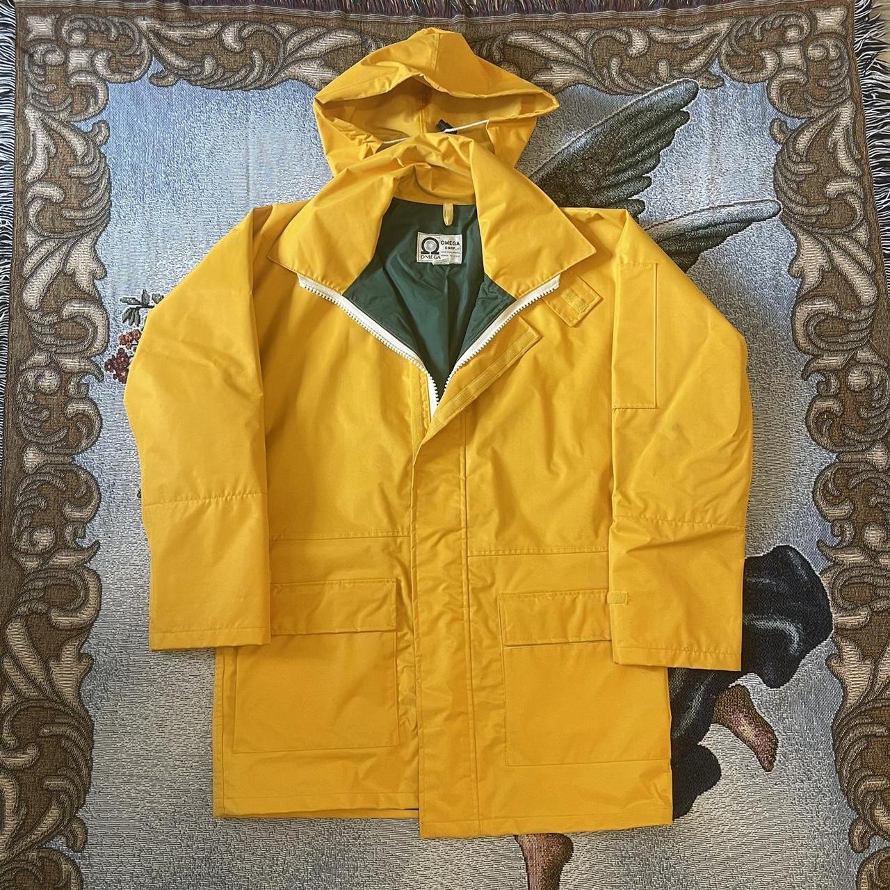 Vintage Omega Rain Jacket w/ Hood - Size M - Depop