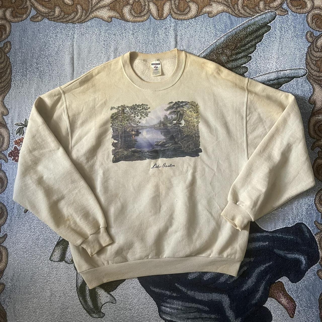 Vintage Lake Gaston Sweatshirt - Size L - Depop